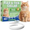 Inpumo Collare Antiparassitario per Catti, Collar Antipulgas y Garrapatas Ajustable, Gregado con Aceites Naturales, Impermeable, Apto Para Todos Los Gatos,12 Meses de Protección (1 Pack)