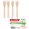 I CASAMICI Forchette in Bamboo Biodegradabile Confezione 24 Pezzi Cm.16