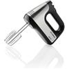 HYUNDAI ELECTRONICS HYUNDAI HM708 I pratico agitatore manuale I 5 livelli di velocità I 2 fruste in acciaio inox + gancio impastatore I 400 W I interruttore a impulso I acciaio inox/nero