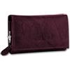 Money Maker DONNA PELLE Portamonete Borsellino - Lungo Div. Mod. Colori - Bordeaux, One Size