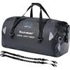 WILD HEART Borsone impermeabile per moto, PVC500D, doppio fondo, con cinghie in corda e tasca interna, 40 l, 66 l, 100 l, per kayak, campeggio, barca, moto, 66L imitazione fibra di carbonio, 66L