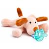 ElioNewborn Ciuccio bambino con peluche - silicone senza BPA - ciuccio ciuccio (cane)