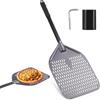 LEAZZLE Pala per Pizza Forata,71 x 30 cm Pala per Pizza Lunga in Alluminio Anodizzato Duro con Manico Smontabile,per cottura della pizza fatta a mano,per Famiglia Forno per Pizza Cottura Della Pizza