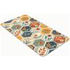 Comart - Tappeto Cucina Gaya - 60x80 cm - Ultra Assorbente - Antiscivolo - Stampa Digitale - In Poliestere - Morbido al Tatto - Lavabile - Moderna Passatoia per Cucina e Corridoio - Piastrelle Fiori