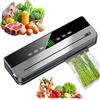BORDEAG Macchina per Sottovuoto, Macchina Sottovuoto Alimenti, Macchina per Sottovuoto Automatica, con 10 Sacchetti Sigillanti Sottovuoto, per Alimenti Secchi Che Umidi