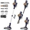 Vortisys Aspirapolvere Senza Fili, 45000Pa/350W/55min, 1,1L con Display, Spazzola Anti-Intrappamento, Auto-Stabile, 8-Livelli-Filtrazione, Per Peli d'Animale/Tappeti/Pavimenti Duri/Auto