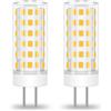 BROLSKUN Gy6.35 - Lampadina alogena a LED da 12 V, 50 W, 60 W, GY6.35, luce bianca calda, 600 lm, 12 V, attacco Bipin da 6 W, 2700 K, risparmio energetico, confezione da 2