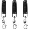 Wisesurf 3 pezzi 433 MHz Copy Remote Opener, telecomando universale per garage, telecomando wireless 4 in 1, duplicatore di telecomando, per cancelli elettrici, porte di allarme, porte, casa, negozio,