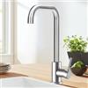 ASONINE Rubinetto Lavello Cucina,Miscelatore Cucina Girevole a 360°,Rubinetto Cucina In Acciaioinossidabile 304,Forma di L Monocomando Rubinetto Miscelatore Monocomando Cucina (G3/8 Pollici), Argento