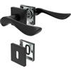 DIYGEEK Maniglie per porte interne nere BB-BUNTBART CUBE