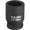 QUARKZMAN 3/4 da 12 Punte Set Bussole a Impatto 30mm Bussola Metrica per Dado Dell'Asse Fuso Chiavi a Bussola a Cricchetto Profondo per Riparazione Auto Facile Rimozione