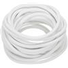 QUARKZMAN Nastro Sigillante Schiuma Silicone, Diametro 5mm(0.2) Lunghezza 6 Metri(19.69 Ft) Guarnizione Gomma Spugna Rotonda Corda Gomma Solida per Macchinari e Industrie, Bianco