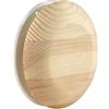 Steinberg14 Diffusore in Legno per Sauna - 100mm Griglia di Ventilazione in Legno di Pino - Valvola a Disco Regolata - Copertura per Condotto Rotondo - Valvola di alimentazione e scarico dell'aria