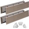 Steinberg14 2pz, Griglie di Ventilazione per Porte 450 x 92 mm - Beige Griglie di Aerazione per Porte Interna - Griglie di Scarico Dell'aria in Plastica Bifacciali con Viti, di Steinberg14