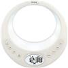 techno line WT 489 Sveglia, Bianco, 19.3x6.4x18.5 cm