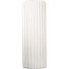 Casablanca modernes Design Casablanca - Vaso fiordo in ceramica bianca opaca con struttura scanalata, altezza 58 cm