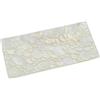 DRW Centrotavola rettangolare in madreperla con cerchi in naturale 1x20x10 cm