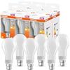 OSRAM Lampada LED Classic a stella LED A150 per base B22D, forma di pera, gl fr, 2452 lumen, bianco caldo, 2700k, sostituzione per lampadine convenzionali da 150 W, non dimmerabile, pacchetto da 6