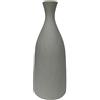 DRW Vaso da tavolo Forma di bottiglia in ceramica in grigio chiaro 28x11x11 cm