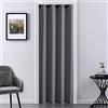 XTMYI Tenda per porta privacy, portatile, a prova di rumore, isolamento termico invernale, estivo, isolante, con occhielli, tende oscuranti per camera da letto, lunghezza 203 cm, grigio scuro