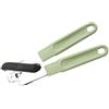 Fackelmann Apriscatole da 21 cm Ecolution con Impugnatura Ergonomica, Utensile da cucina Sostenibile e di alta qualità in Acciaio Inossidabile (Colore: Verde menta/Grigio chiaro).