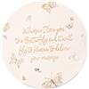 Pavilion Gift company 22215 Whisper I Love You to A Butterfly and It Will Fly to Heaven to Delivery Your Message-25,4 cm Pietra da giardino resistente alle intemperie, 25,4 cm, rotonda, beige
