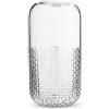 DRW Vaso da tavolo in vetro trasparente 30,5 x 8 x 7,5 cm