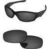 PapaViva Lenti di ricambio per occhiali da sole Oakley Straight Jacket 2007 Solid Black Pro+, anti-appannamento, polarizzate