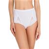 Playtex Tris 3 Slip Donna Maxi in Cotone e Pizzo Art.P00BU Colore Bianco TG.7 IT 48 EUR