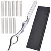 Juanxian Professionale in acciaio INOX vernice Feather Cut parrucchiere assottigliamento rasoio