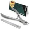 Blizzard Tronchese Unghie Piedi Professionale per Unghie Incarnite e Spesse - Tagliaunghie Podologia in Acciaio Inox - Per Anziani e Uomo - Set Pedicure con Lima - 13cm Taglio Retto