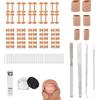 Sinbana Kit Rimozione Delle Unghie Incarnite, Cerotto a Forma di C per Unghie Incarnite, Adesivo Correzione Delle Larghe, Adesivo Correzione dei Piedi e Separatore Dita, ecc.