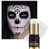 Lestpola Body Painting Colori Bianco Matte Body and Face Paint Stick, Vegan Olio Creamy Blendable Stick, Lavabile Corpo Colore Viso Matite Trucco per Halloween Trucco Teatrale Carnevale 01