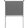 Amig - Zanzariera plissettata per Finestra da Tetto - 78 x 118 cm - Alluminio e Polipropilene - Sistema Acordeon - Telaio Bianco e Rete Grigia - Mod. MPL01