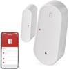 EMOS GoSmart - Sensore per porta ZigBee con app, sensore magnetico per finestra Zigbee IP-2111Z, per automazione domestica o allarme, IP20 per interni, con nastro adesivo, bianco