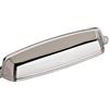 Amerock Maniglia per cassetto, cromato lucido, 128 mm, da centro a centro, statura, confezione da 1, maniglia per cassetti, accessori per armadietti