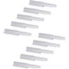 Emuca 1275221 Sistema di apertura push-pull per mobile con pistone ammortizzatore, grigio, Set di 10 pezzi