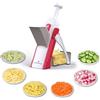 ONCE FOR ALL Mandolina Affettatrice di verdure Spessore regolabile Patate Cipolla Chopper Kitchen Chopping Artifact Multifunzionale Cutte (Pavo rosso)