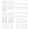 Ptwola 34 pz cinturino in silicone Grip tacco alto sandali Gel Protector strisce