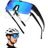 MELLIEX Sovraocchiali da Sole Polarizzati, Occhiali Sportivi Uomo Donna Ultralegger TR90-Telaio Protezione UV400 per Ciclismo, Motociclismo, Corsa, Sci, Alpinismo, Pesca