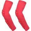 HULG Gomitiere Portiere Calcio, Gomitiere Pallavolo Gomitiera, Gomitiere Palestra Braccioli Imbottiti Manicotti Pallavolo,Confezione Da 2 (White,M)
