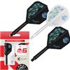Target Darts Target Japan Zenith K Flex Freccette Voli e Alberi Sistema, N. 6 | Confezione da 3 Kflex Tutto in Uno Volo, Player Edizione Tung Suk Freccettes Accessori | K-Flex Stelo - Medio (33mm)