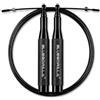 BLUEGORILLA Comba professionale ultraleggera in alluminio BLUEGORILLA - Crosstraining, boxe, fitness - Sistema a doppio cuscinetto - Maggiore velocità (nero)