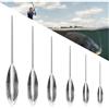 Tkxjry 6 Pezzi Set Galleggiante Trota, Acrilico Galleggianti da Pesca, Galleggiante Set, Galleggiante Pesca 8g、10g、15g、20g、25g、30g, Pesca Galleggiante Affondante, Set Accessori Pesca Trota