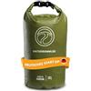 NATURBUMMLER Dry Bag 10/20 L, 100% impermeabile, con tracolla | Borsa impermeabile per sport acquatici, pesca, campeggio e surf, con chiusura a rotolo