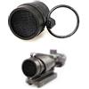 HWZ Scope Round Meshy Cover Kill Flash Anti-Reflection Device For ACOG 4 X 32 Scope Sand (black)