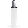 HJH Office 723-08 Molla a Gas per Sedia da Ufficio S 25-32 cm Metallo Bianco, massimo peso 180 kg
