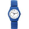 Adrina Orologio da donna in acciaio inox, con numeri grandi, lunghezza 18 cm, diametro 34 mm, larghezza 18 mm, regalo per donne, blu royal, Bracciale