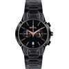 Breil, Collezione New One, Orologio Donna in Acciaio, Movimento al Quarzo Solo Tempo, Resistente all'Acqua, Lunghezza Regolabile 13.5-19 cm, Chiusura Déployante con Pulsanti, Cassa 24 mm, Total Black