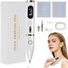 Senprity Sicura e Penna al Plasma,Rimuove Voglie Verruche Skin Tag Remover con 19 Livelli Regolabili Schermo LCD & USB Ricaricabile Penna al Plasma Pen Portatile per Nei Verruche Lentiggini Macchie Scure